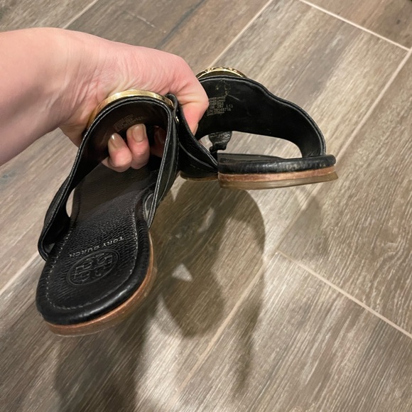 Tory Burch leather flip flops in size 9.5 - Picture 4 of 6